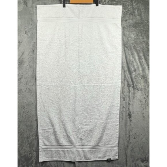 (2) Ralph Lauren Sanders Cotton 27x50 Solid 2 Piece Towel White Made in USA VTG - Picture 2 of 8